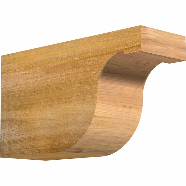 Ekena Millwork Del Monte Rough Sawn Rafter Tail, Western Red Cedar, 6"W x 10"H x 18"L RFT06X10X18DEL00RWR - main